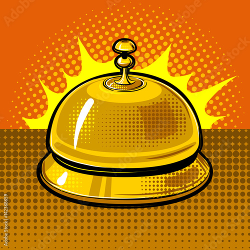 Hotel bell vector illustration