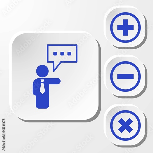 speaking of people, the chat icon stock vector illustration