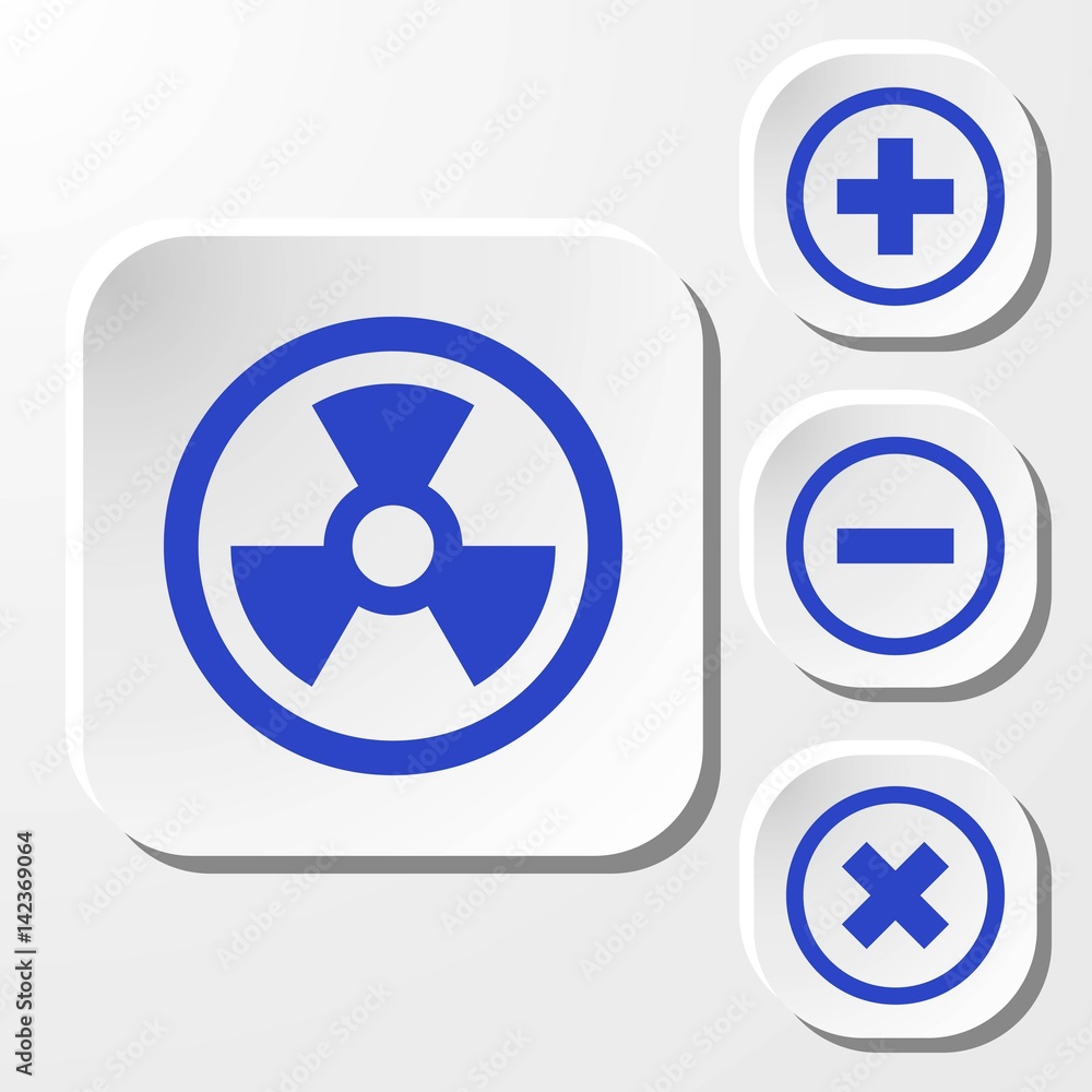 radioactive icon stock vector illustration flat design radioactive icon stock vector illustration flat design