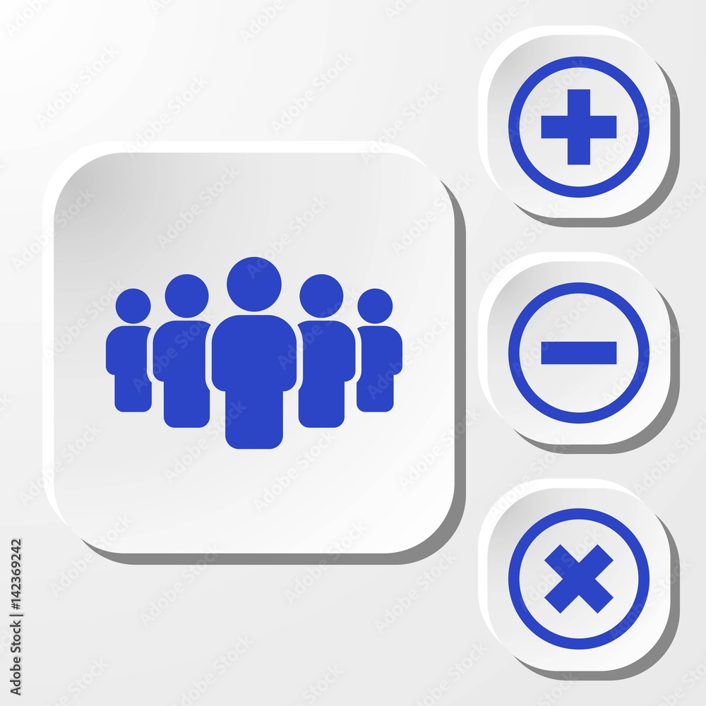 people with the leader icon stock vector illustration flat design people with the leader icon stock vector illustration flat design