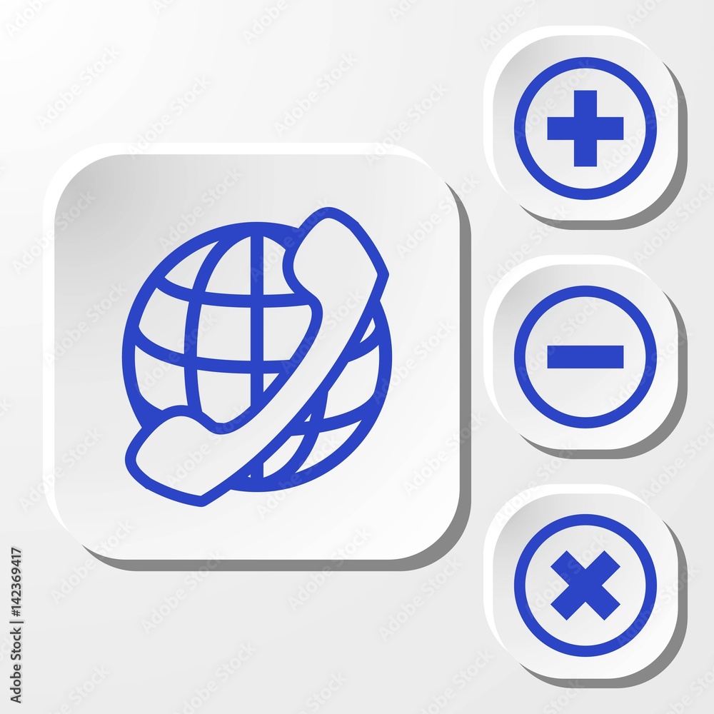 international call icon stock vector illustration flat design international call icon stock vector illustration flat design