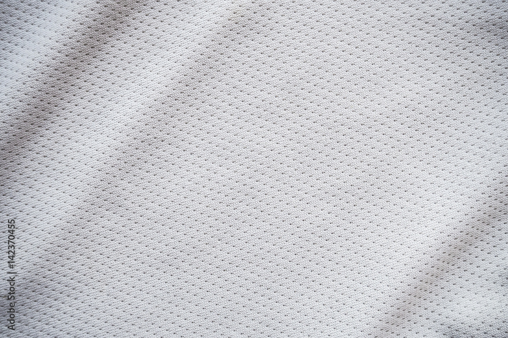 White sports jersey fabric texture background Stock Photo | Adobe Stock