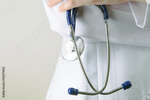 Medical background doctor with stethoscope 