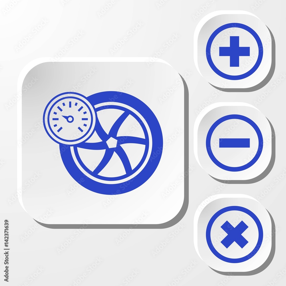 air pressure sensor icon stock vector illustration flat design air pressure sensor icon stock vector illustration flat design