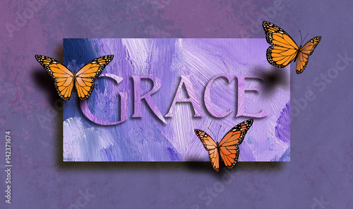 Grace and free butterflies