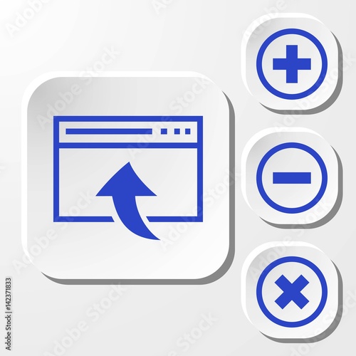 Free Download web page icon stock vector illustration flat design - GFXLoad
