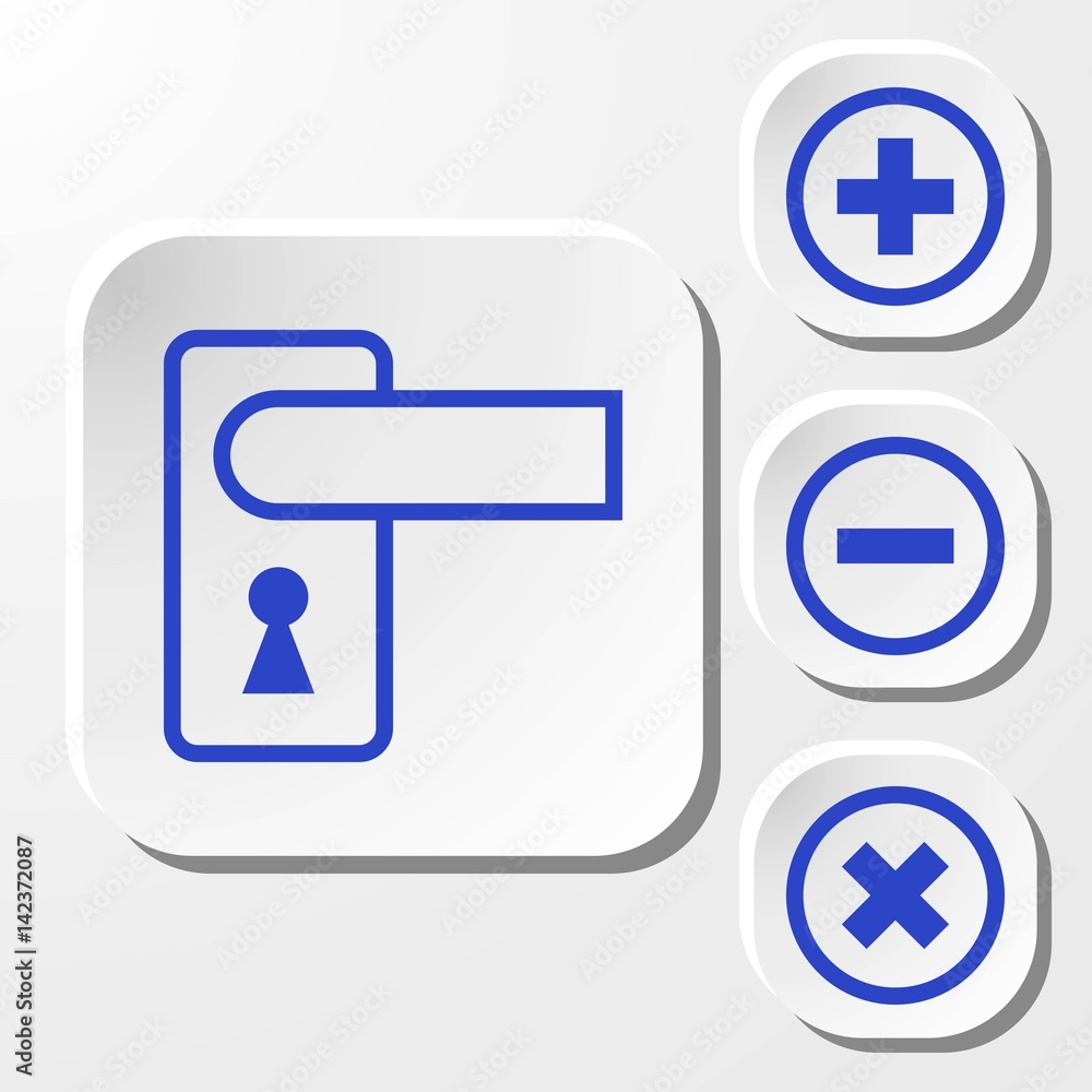 door handle icon stock vector illustration flat design door handle icon stock vector illustration flat design