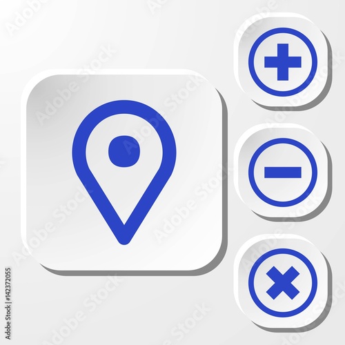 map pointer icon stock vector illustration flat design