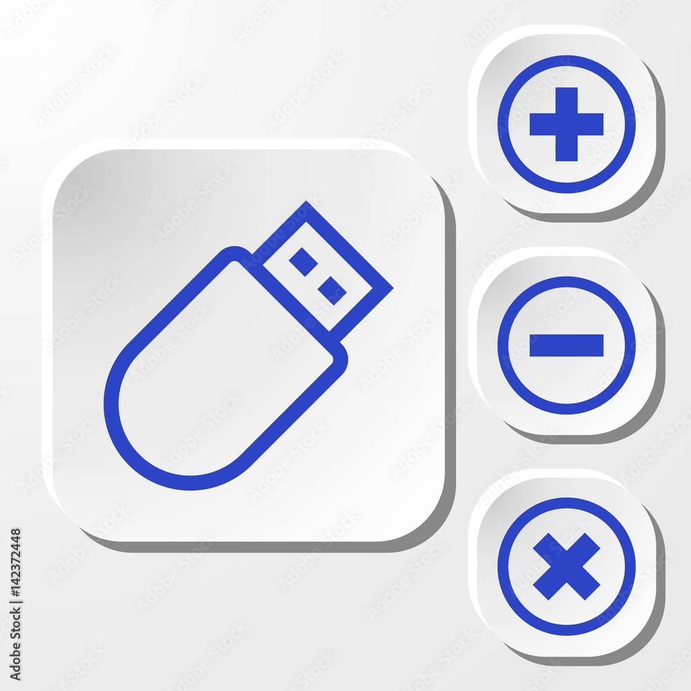 usb icon stock vector illustration flat design usb icon stock vector illustration flat design