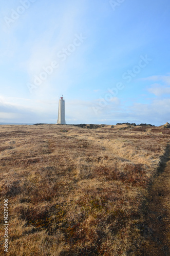 Malarrif Lighthouse in Iceland Off in the Distance photo