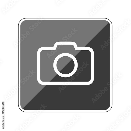 App Button schwarz reflektierend kamera
