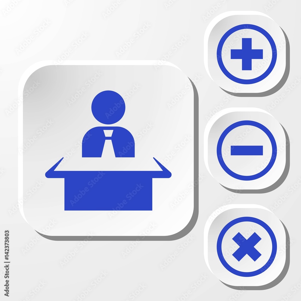 man sitting at the table icon stock vector illustration flat design man sitting at the table icon stock vector illustration flat design