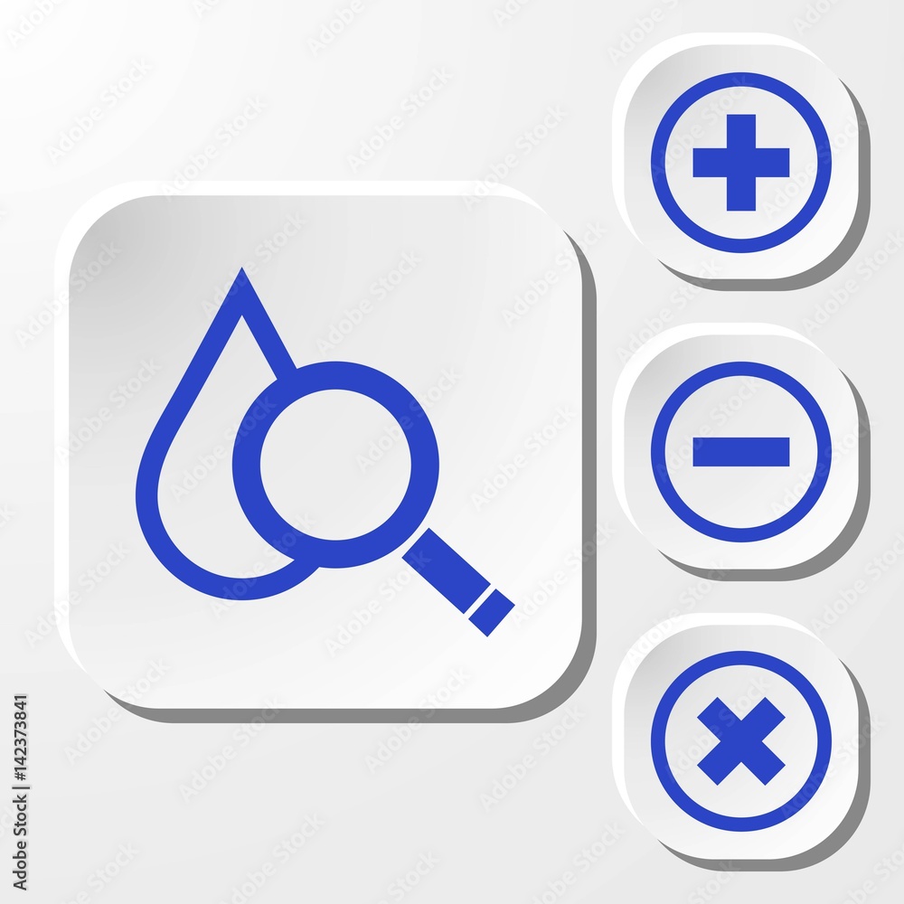 drop search icon, vector illustration. Flat design style drop search icon, vector illustration. Flat design style
