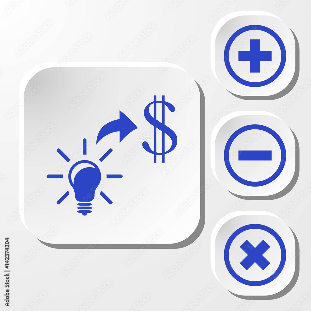 good idea moneyicon stock vector illustration flat design good idea moneyicon stock vector illustration flat design