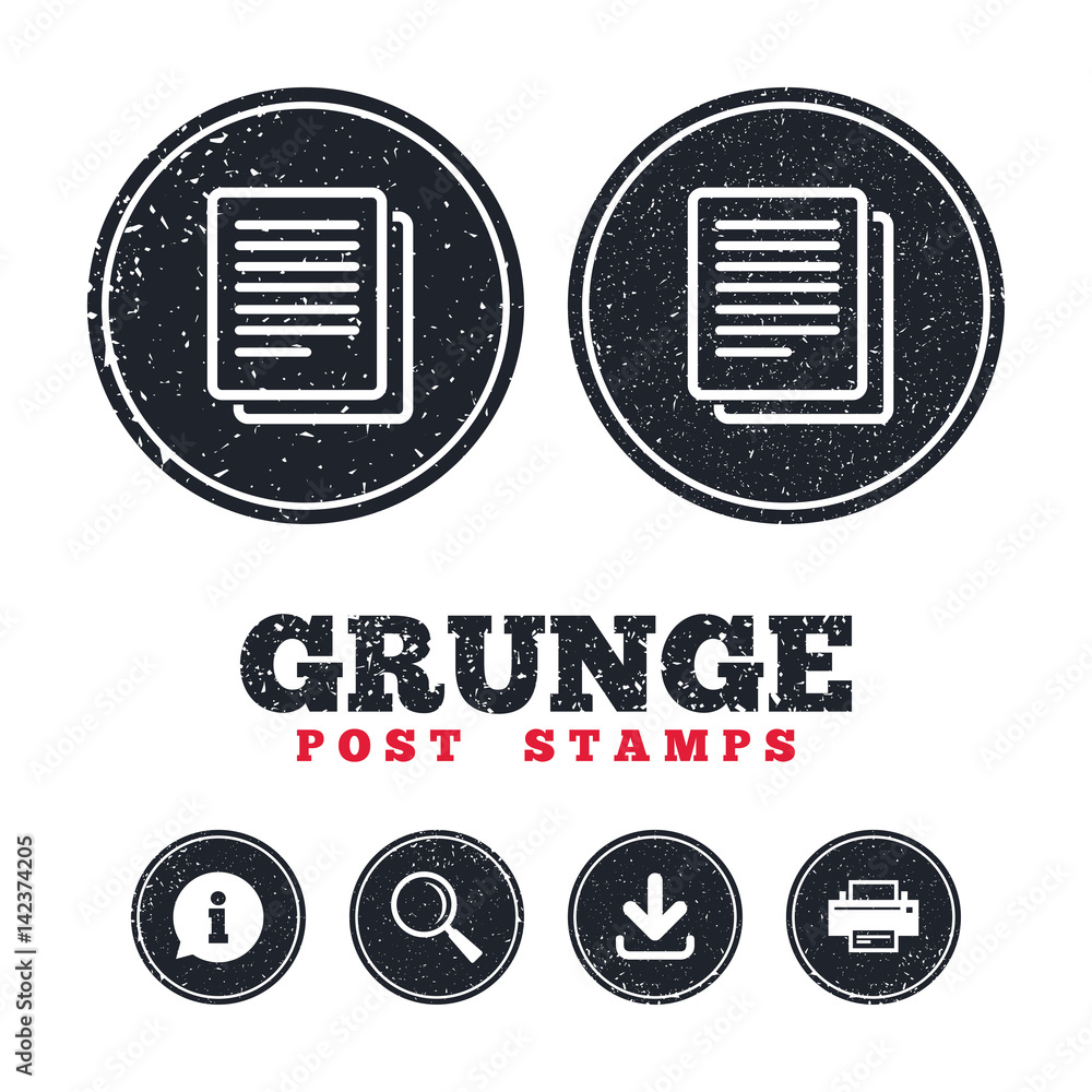 Copy file sign icon. Duplicate document symbol. Copy file sign icon. Duplicate document symbol.