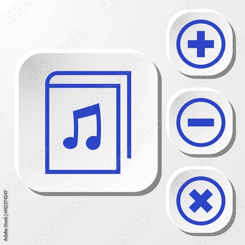 audiobook icon stock vector illustration flat design