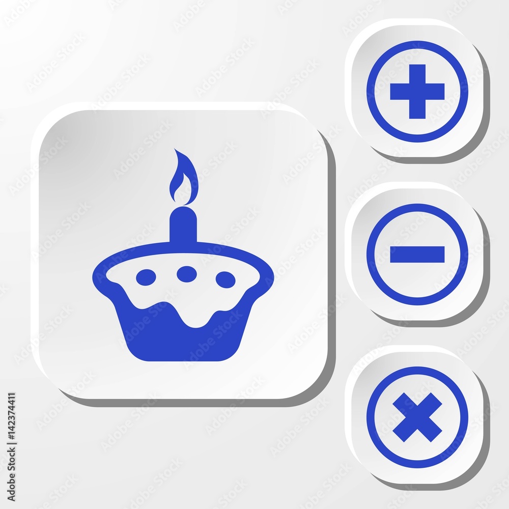 cake with candles icon stock vector illustration flat design cake with candles icon stock vector illustration flat design