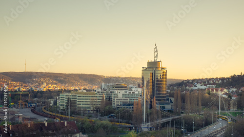 Stuttgart bei Sonnenuntergang