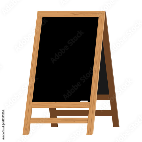 Menu Black Board. Vector illustration.