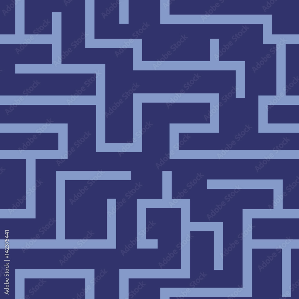 Vector seamless labyrinth pattern Vector seamless labyrinth pattern
