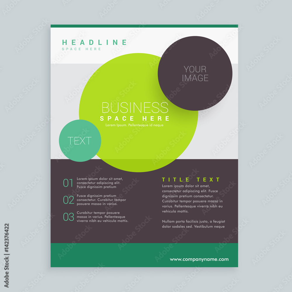 modern circles business brochure flyer design in A4 size modern circles business brochure flyer design in A4 size