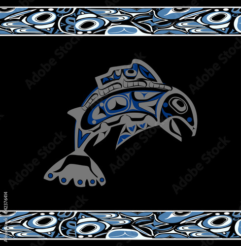 native salmon Vector