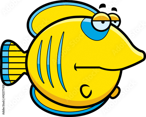 Bored Cartoon Butterflyfish