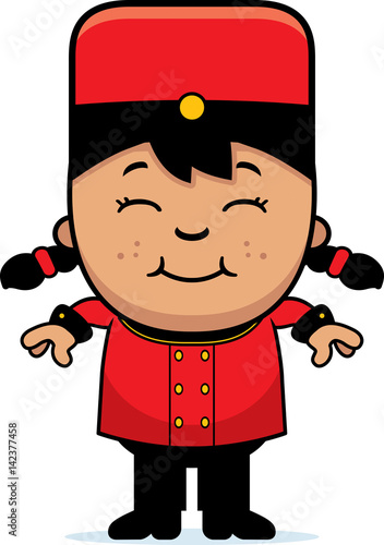 Smiling Cartoon Bellhop