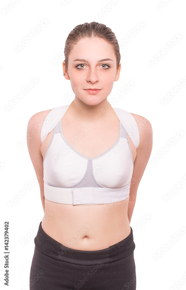 Treatment of scoliosis. Strap for scoliosis Treatment of scoliosis. Strap for scoliosis