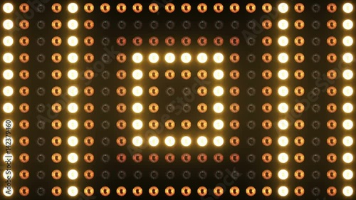 Lights Flashing Wall Panel 4k Loop