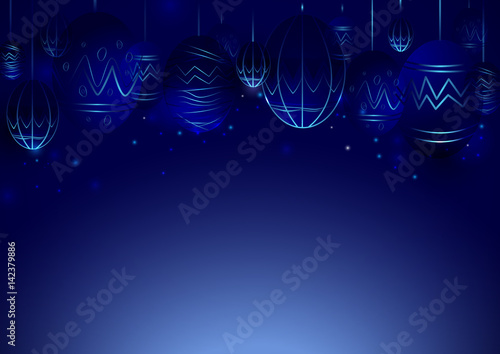 Abstract Lines Circuit Lights technology digital hi tech easter eggs concept background