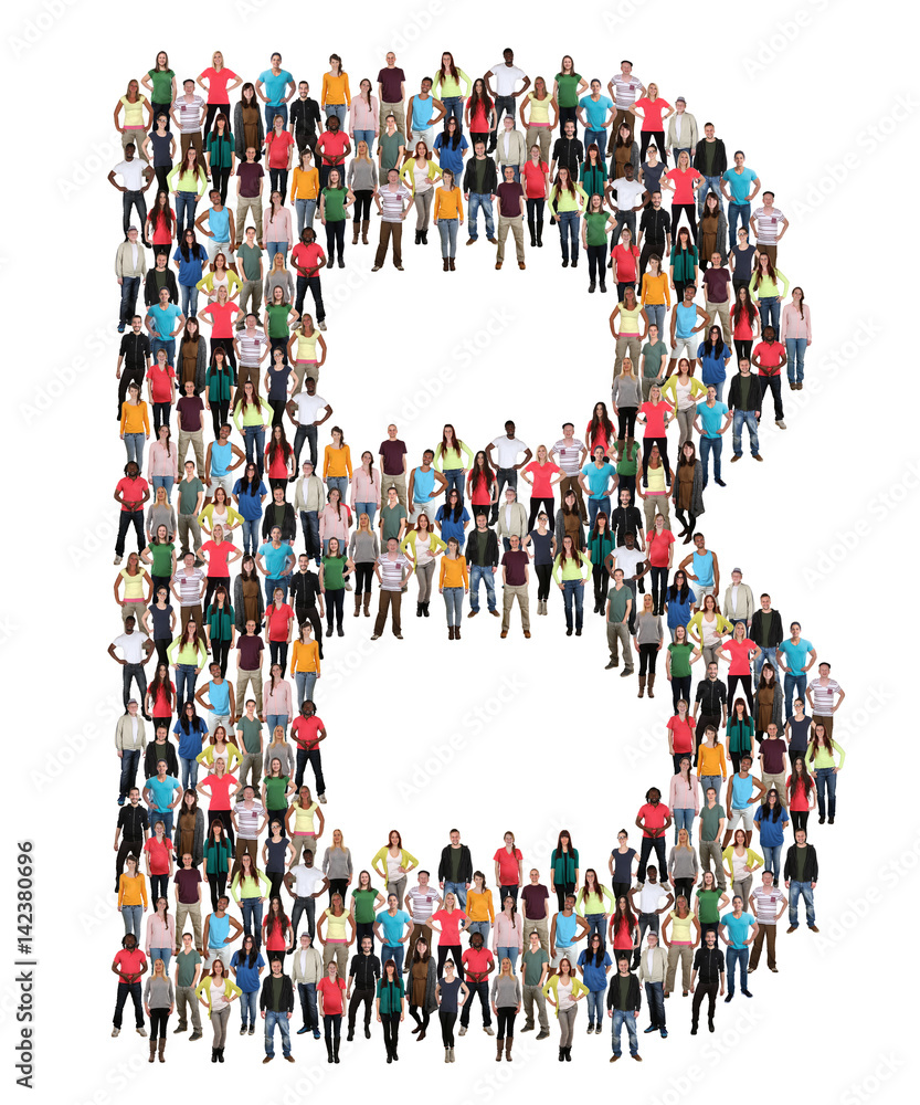 © Markus Mainka - Buchstabe B Alphabet Leute Menschen People Gruppe Menschengruppe © Markus Mainka - Buchstabe B Alphabet Leute Menschen People Gruppe Menschengruppe