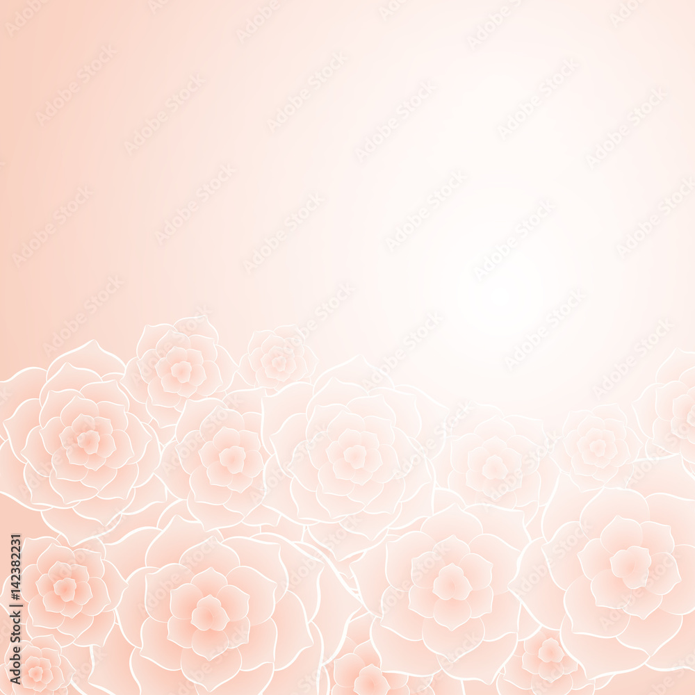 Naklejka premium Beautiful orange rose flower background