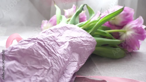 Wallpaper Mural Tulips bow Torontodigital.ca