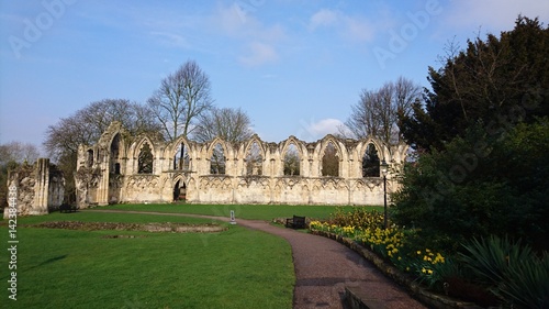 Saint Mary's Abbey Museum Gardens York Yorkshire England UK
