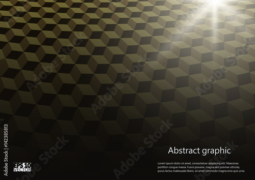 Abstract perspective background with cubes