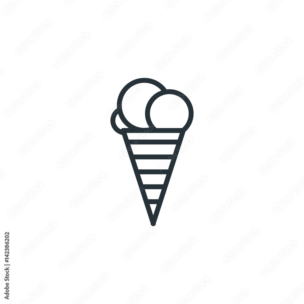 Ice cream vector icon Ice cream vector icon