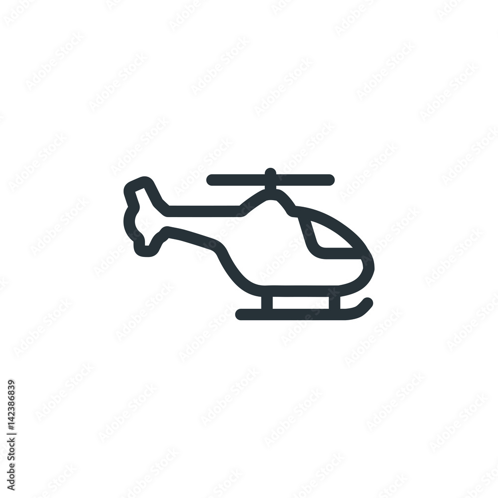 Helicopter vector icon
