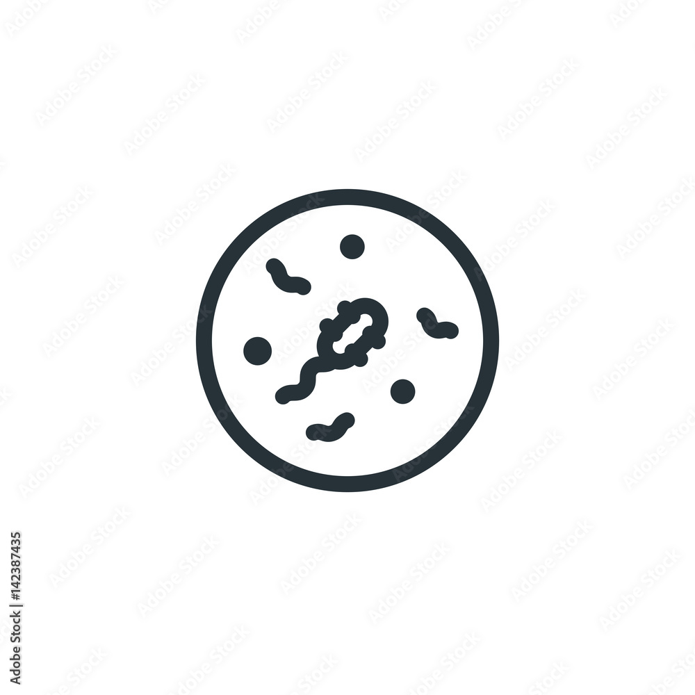 Bacteria vector icon Bacteria vector icon