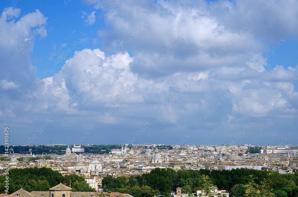 The sky over Rome