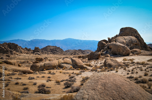 The desert of rocks 