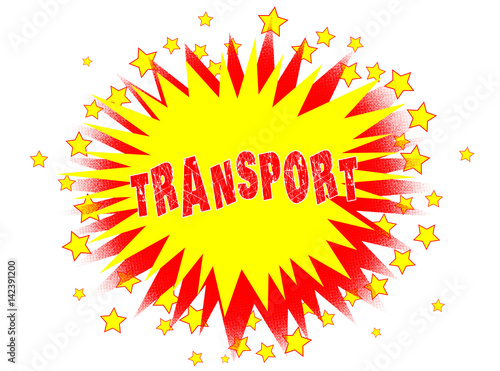 Cartoon Yellow Transport Splash