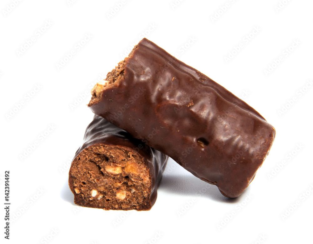 Chocolate candies isolated on white background. Chocolate candies isolated on white background.