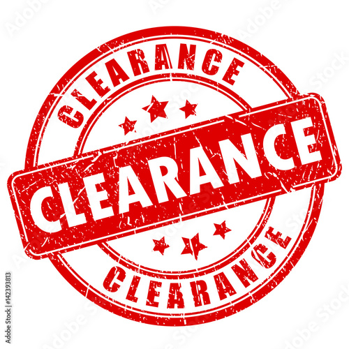 Clearance sale rubber vector stamp