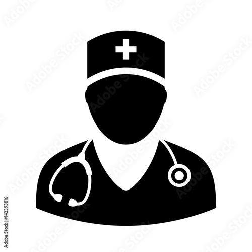 Doctor avatar vector icon