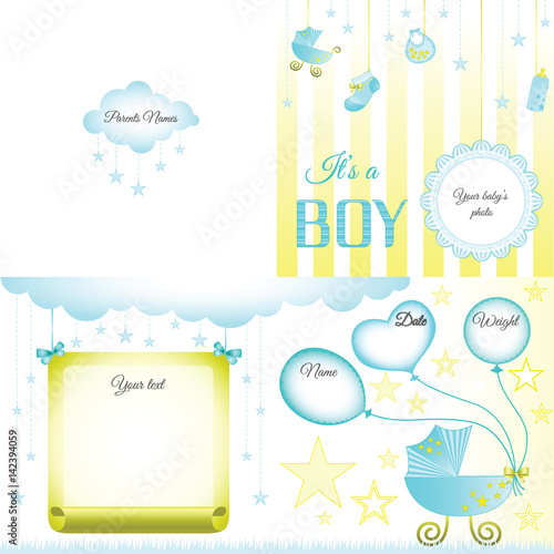 It`s a Boy Card Big Canvas