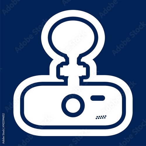 Camera vector illustration, Car digital video recorder 