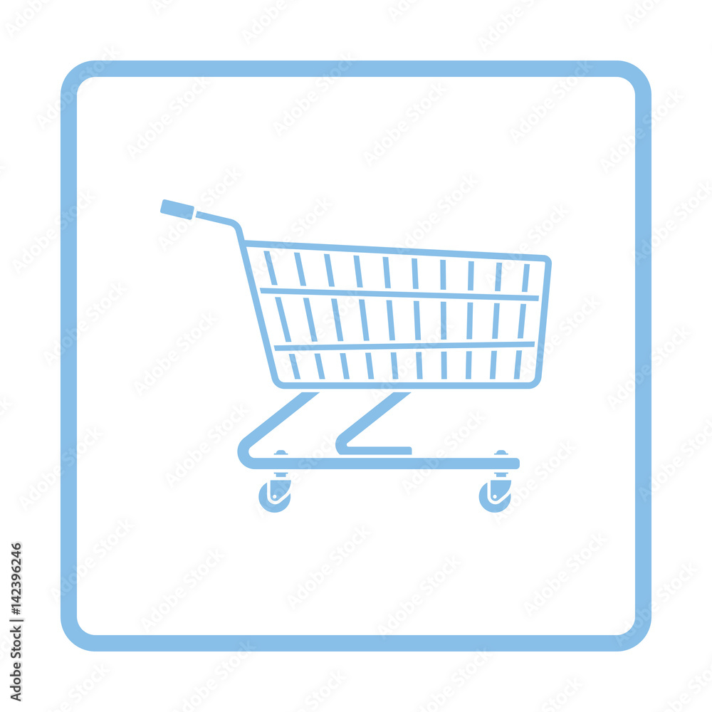 Supermarket shopping cart icon Supermarket shopping cart icon