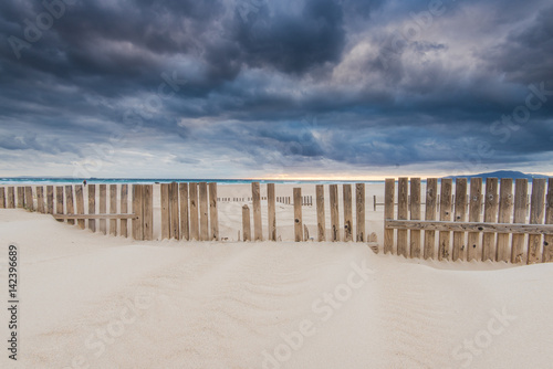 sky before storm at beach by ocean in Spain © marcin jucha