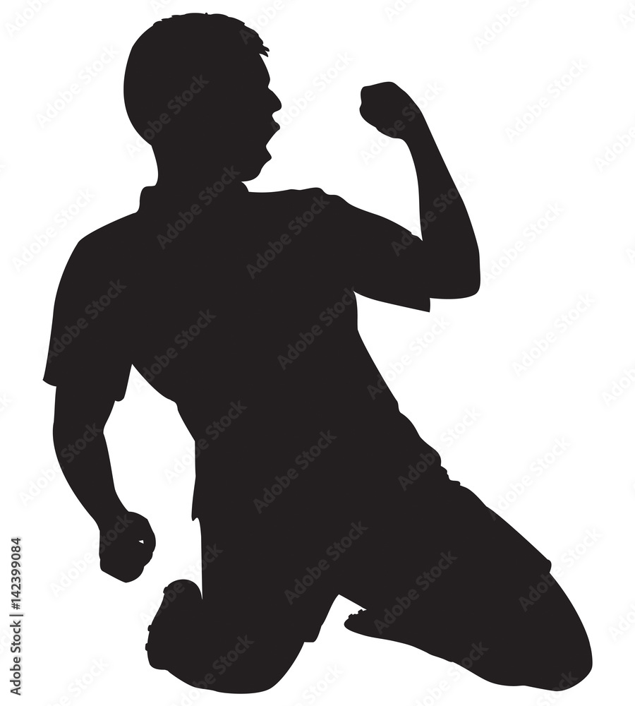 SILHOUETTE FOOTBALLEUR SILHOUETTE FOOTBALLEUR